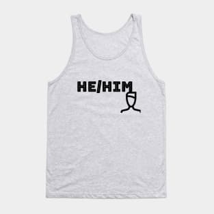 He/Him with figure Tank Top